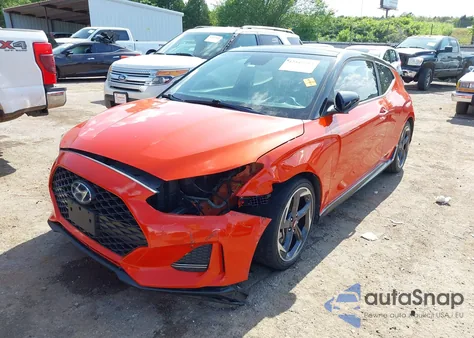 2019 Hyundai Veloster Turbo Ultimate from USA, damaged, VIN KMHTH6AB7KU014591